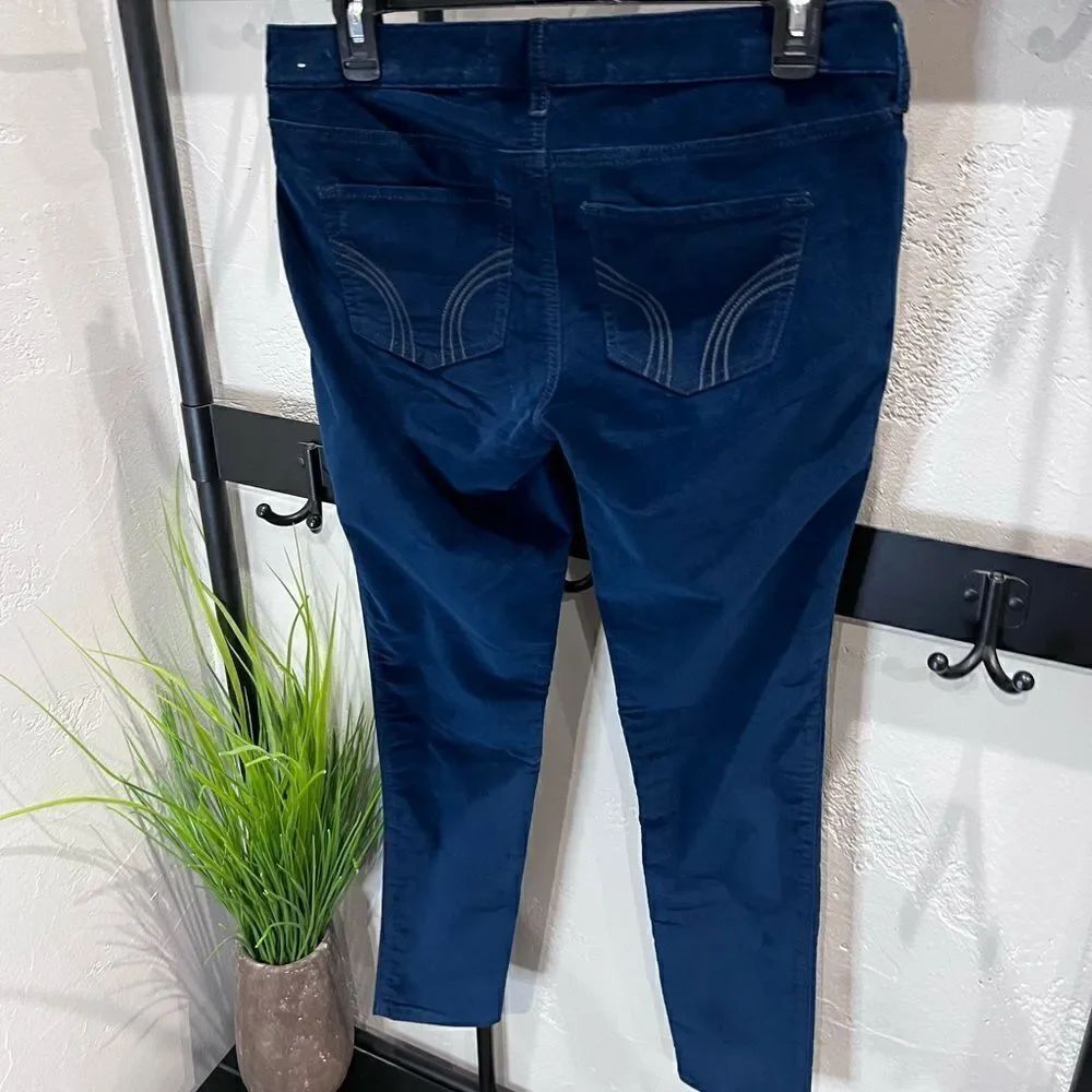 Hollister super skinny velvet pants blue size 7/28 - Picture 8 of 16